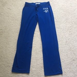 A&F blue sweatpants, size small